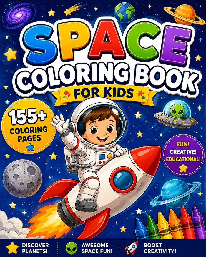 Space Coloring Book for Kids