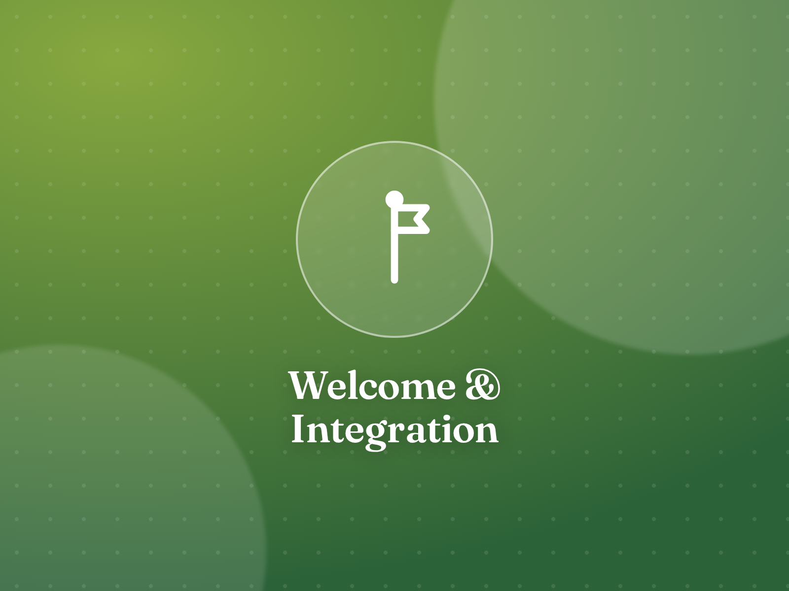 Welcome and Integration program